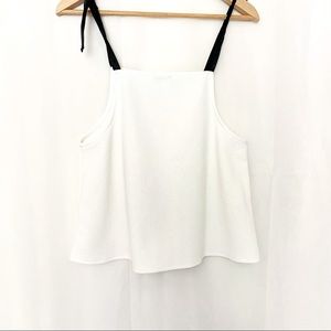 Zara Trafaluc Shimmer Camisole With Tie Straps